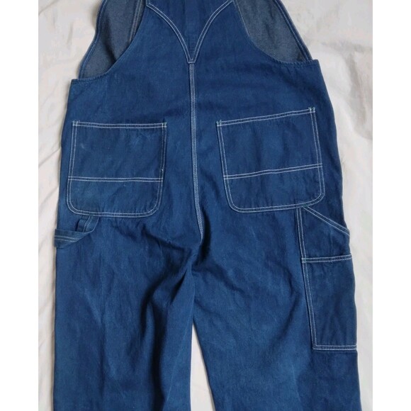 Liberty Overalls Mens Blue Denim Bib Work Bibs 42 x 32 - Picture 11 of 13